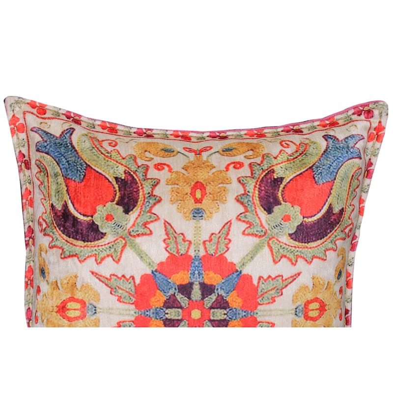 Boho Chic Floral Motif Turkish Pillow