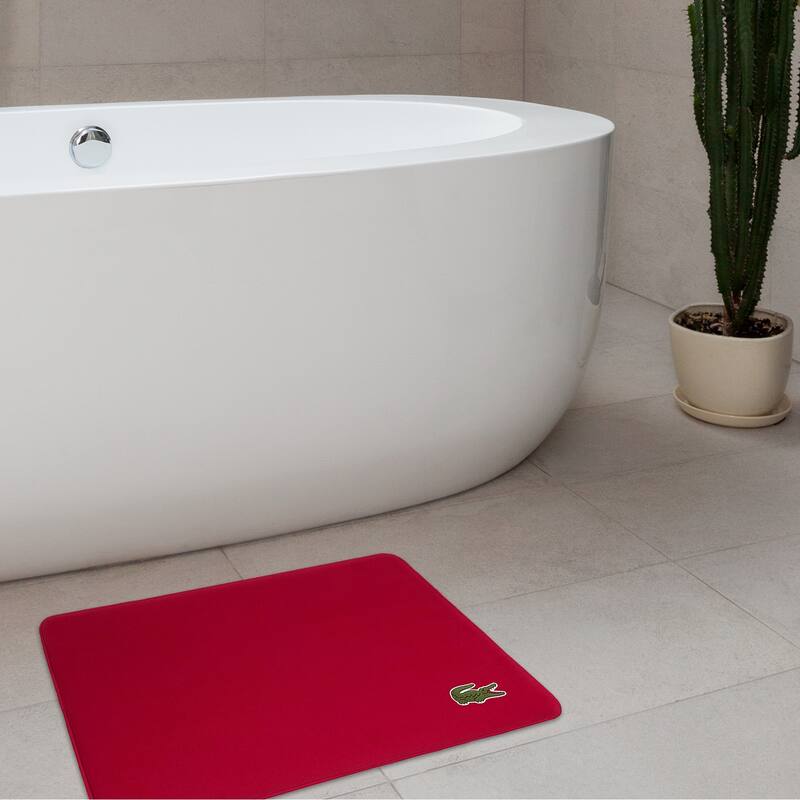 Lacoste Croc Memory Foam Non-Slip Bath Rug