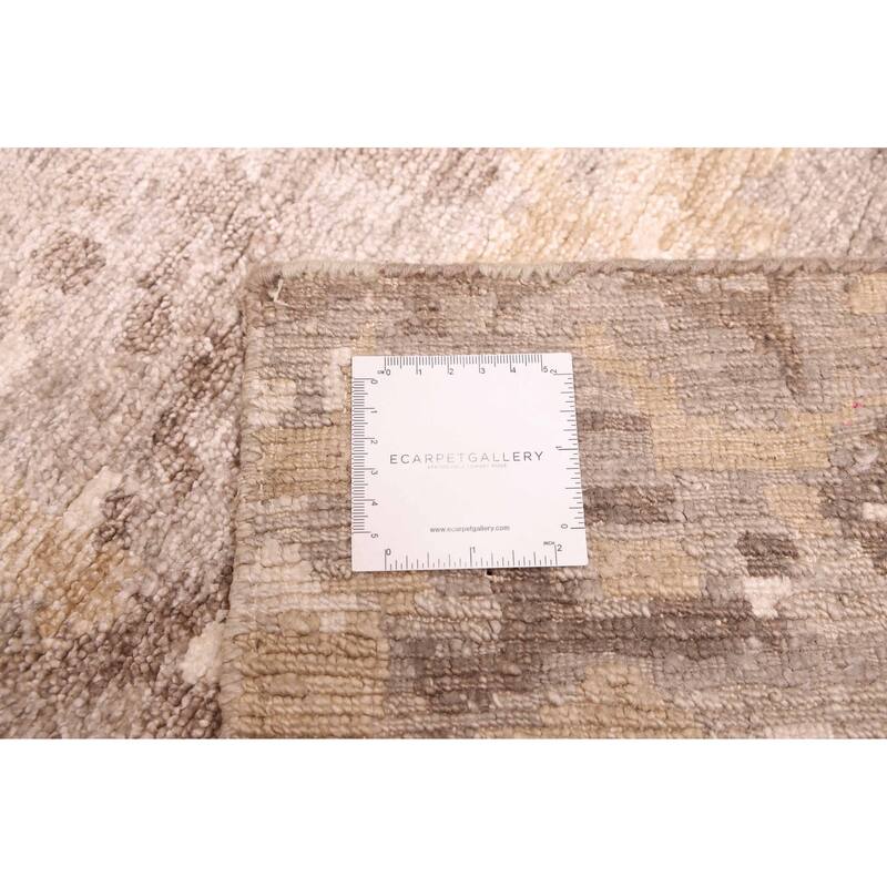 ECARPETGALLERY Hand-knotted Legacy Grey Silk Rug - 6'8 x 9'7