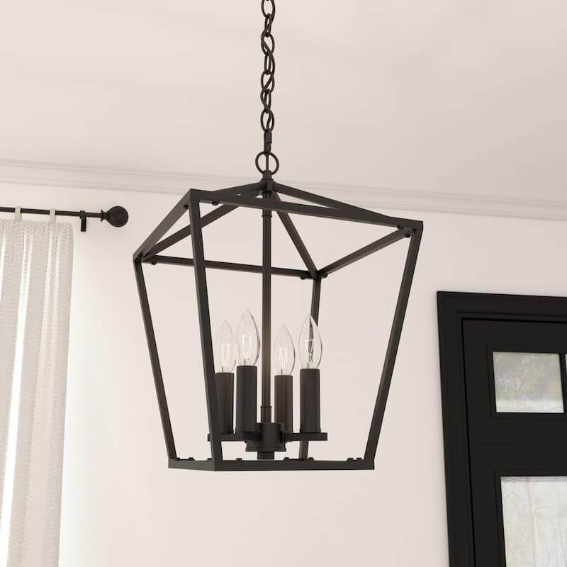 Acroma 4-light Modern Farmhouse Lantern Kitchen Island Pendant