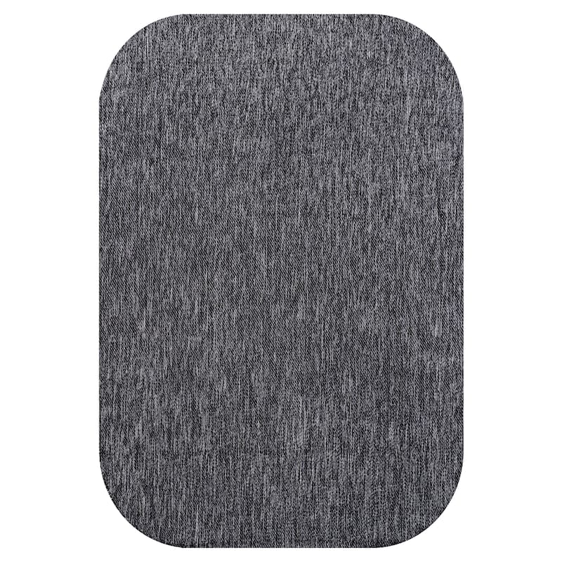 JONATHAN Y Miles Modern Minimalist Radius Corner Solid Indoor/Outdoor Shaped Area Rug