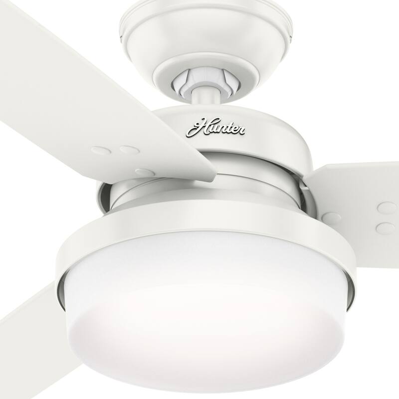 Hunter Fan Sentinel Brushed Nickel 52-inch Ceiling Fan with 3 Reversible Blades - Silver