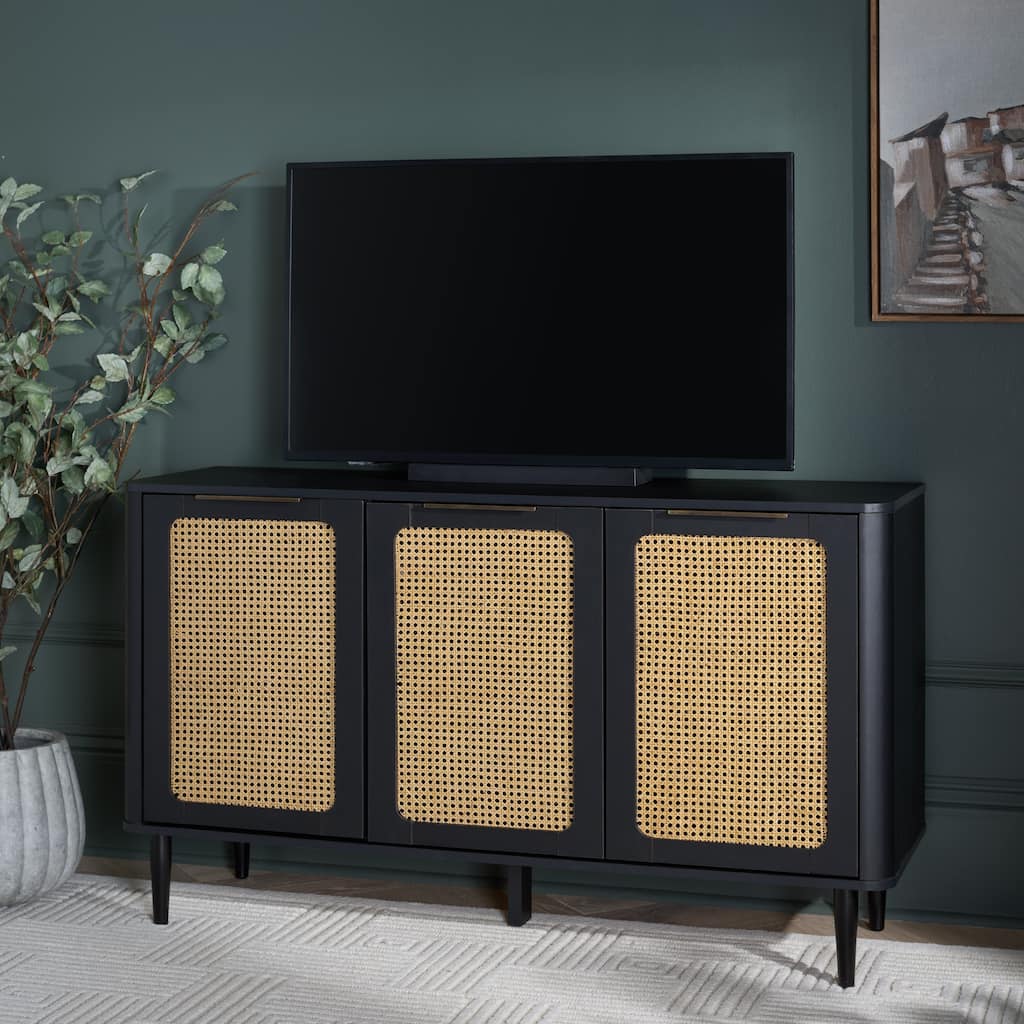 SAFAVIEH Home Brey 3-Door Sideboard/TV Stand - 55"W x 18"D x 32"H