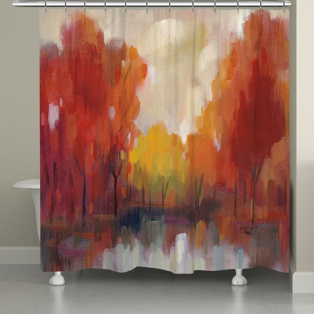Laural Home October Memories Shower Curtain 71x72