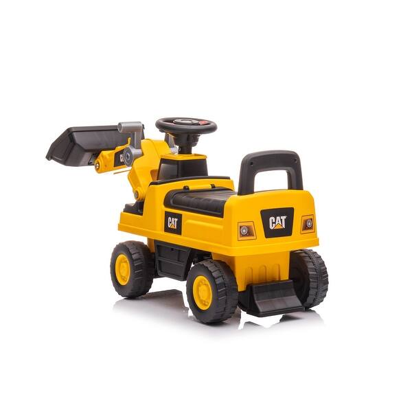 slide 2 of 10, CAT Excavator Foot to Floor Yellow - Assembly Required