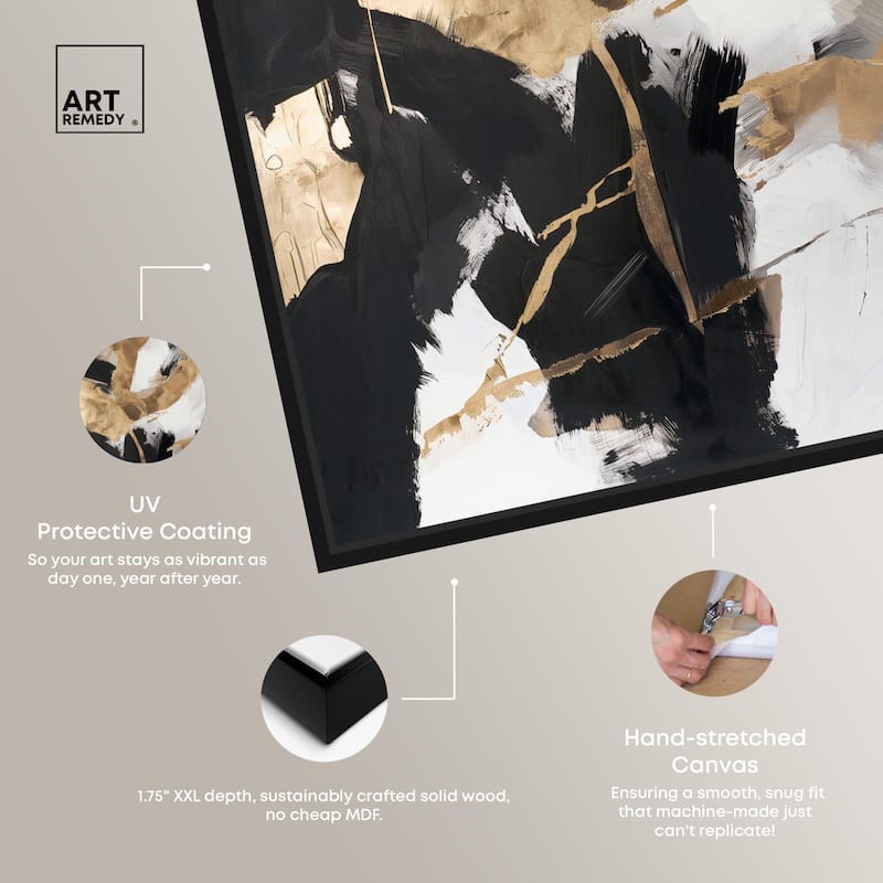 Cracked Gilt II Canvas by Art Remedy