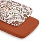 preview thumbnail 1 of 4, Sweet Jojo Designs Ivory & Orange Boho Vintage Floral Girl 2 Pack Baby Bassinet Fitted Sheets - Solid Rust & Bohemian Wildflower