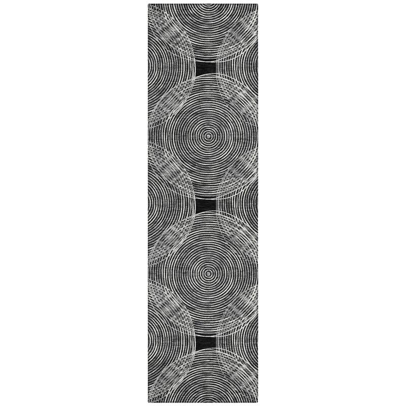 Machine Washable Indoor/ Outdoor Modern Pune Chantille Rug