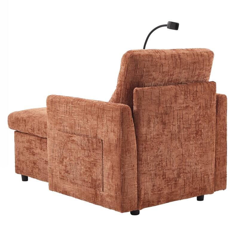 Multifunctional Lazy Person Sofa Recliner can be Stored Storage Backrest with Cell Phone Bracket Single Leisure Chair