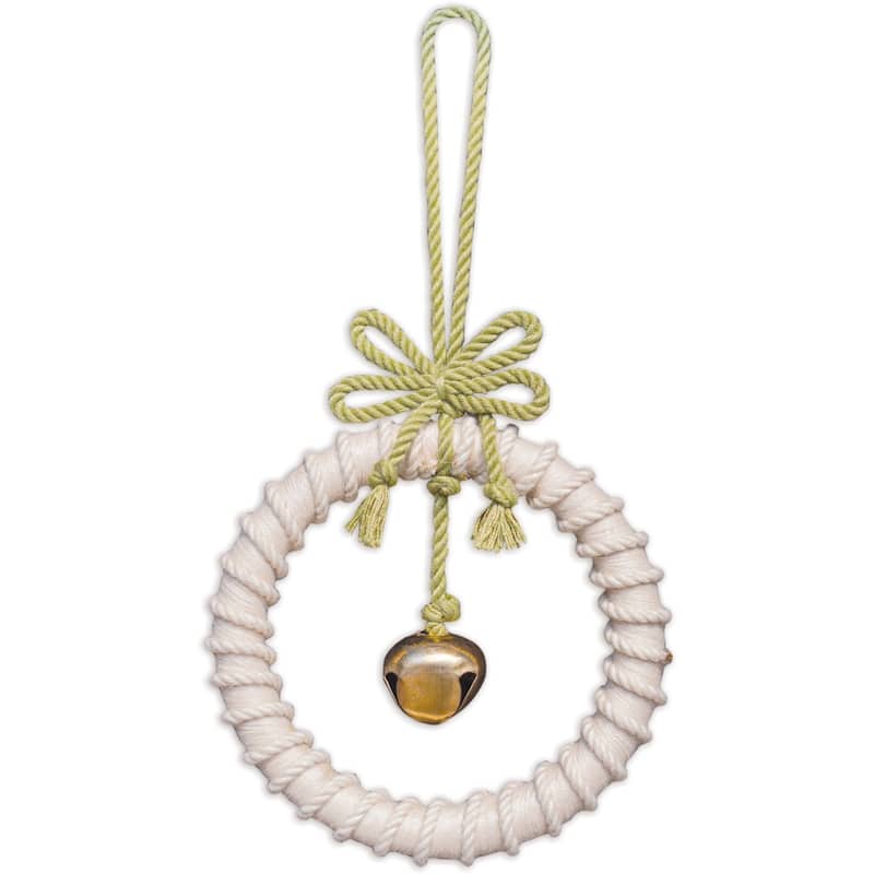 Weath Ornament-Beige -Set of 2