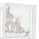 preview thumbnail 3 of 4, Woodland Bunny Girl Baby Monthly Milestone Blanket - Blush Pink Mint Green and Grey Boho Floral Watercolor Rose Flower Forest