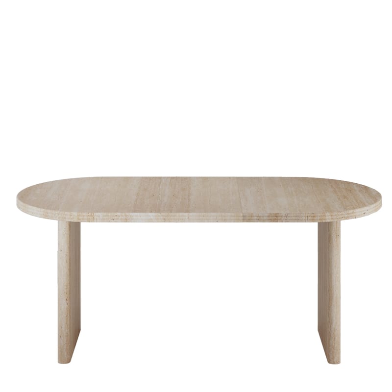 55.12" to 78.26" Modern Extendable Dining Table: Mid-Century Removable Leaf Design for Dining Room & Kitchen