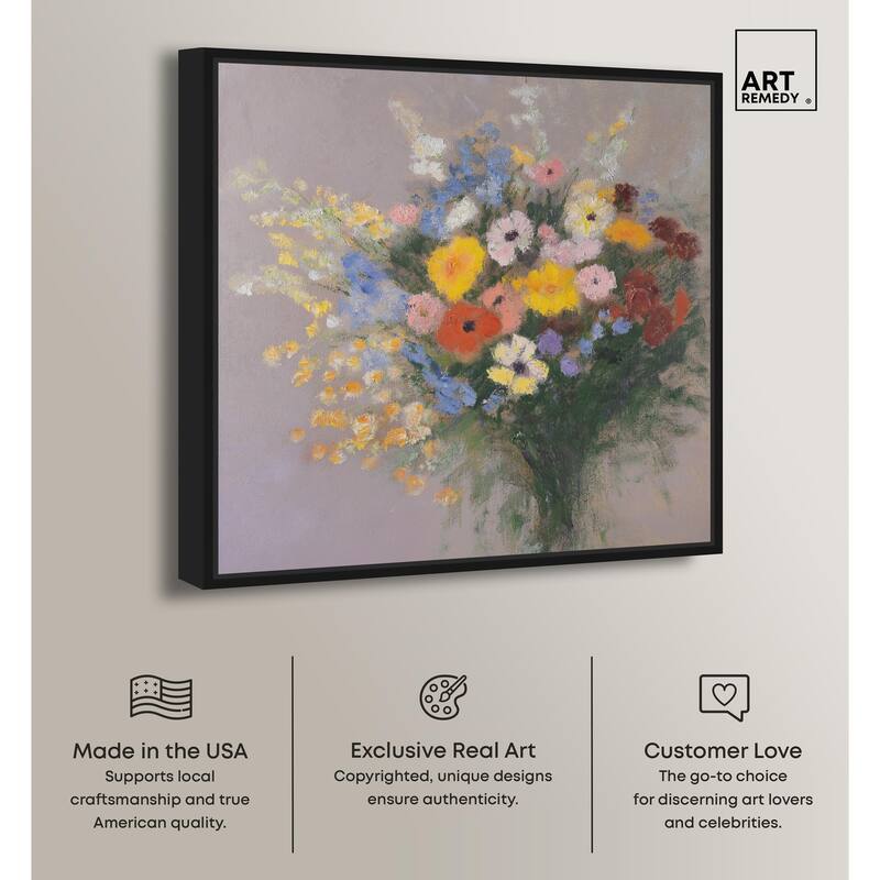 Meadow Flowers Canvas by Art Remedy