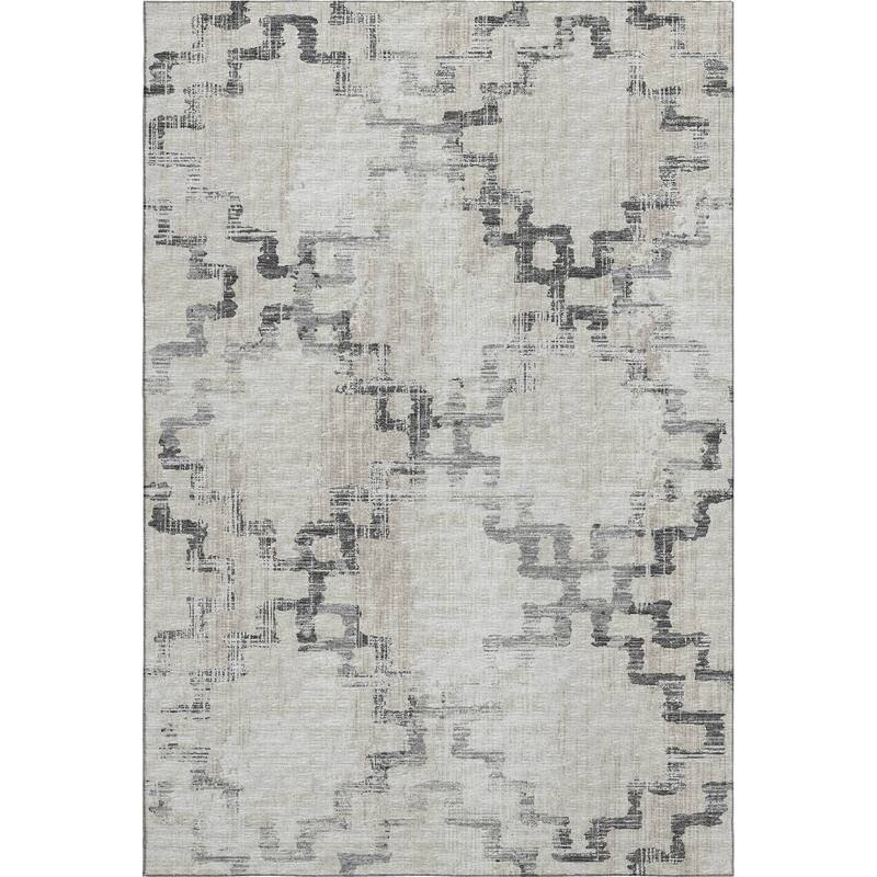 Premium Washable Super Soft Modern Trellis Mayfield Rug
