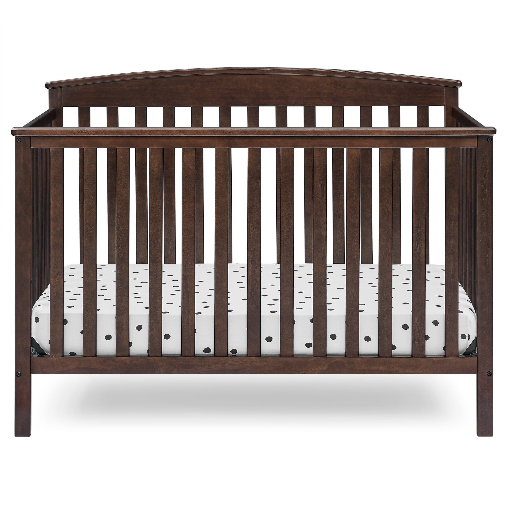 Hanover 6-in-1 Convertible Baby Crib, Walnut Espresso Bed Bath