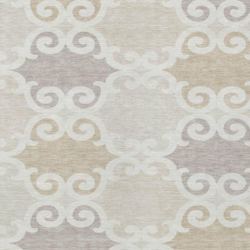 HomeRoots Trellis Transitional Rectangle Outdoor Rug