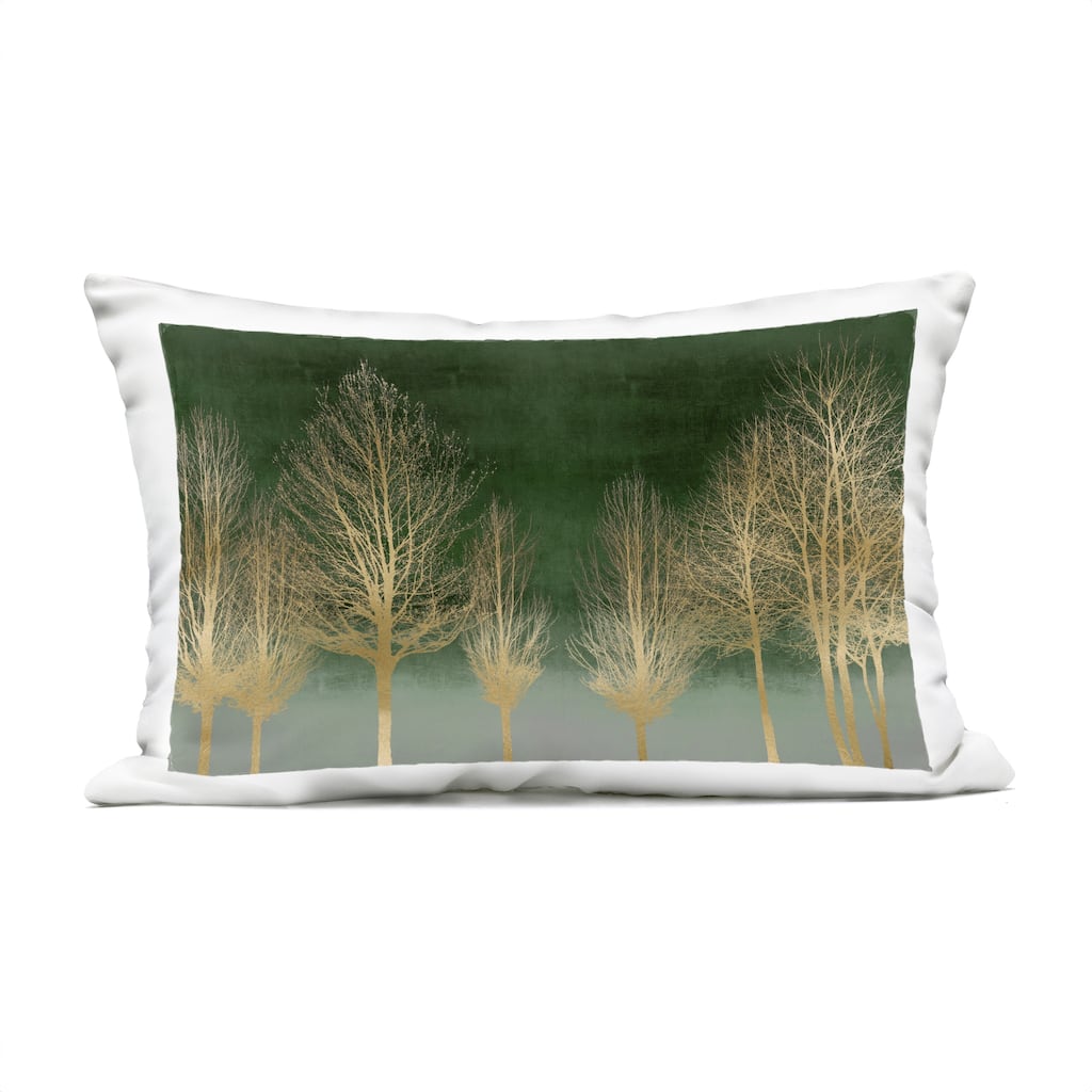 Stupell Gold Gradient Forest Printed Outdoor Throw Pillow Design by Kate Bennett