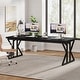 preview thumbnail 19 of 53, 70.8-Inch Executive Desk, Large Computer Office Desk Workstation 78.74” L x 27.56” W - Black