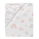 preview thumbnail 3 of 3, Lambs & Ivy Watercolor Pastel Rainbow 100% Cotton Baby Fitted Crib Sheet