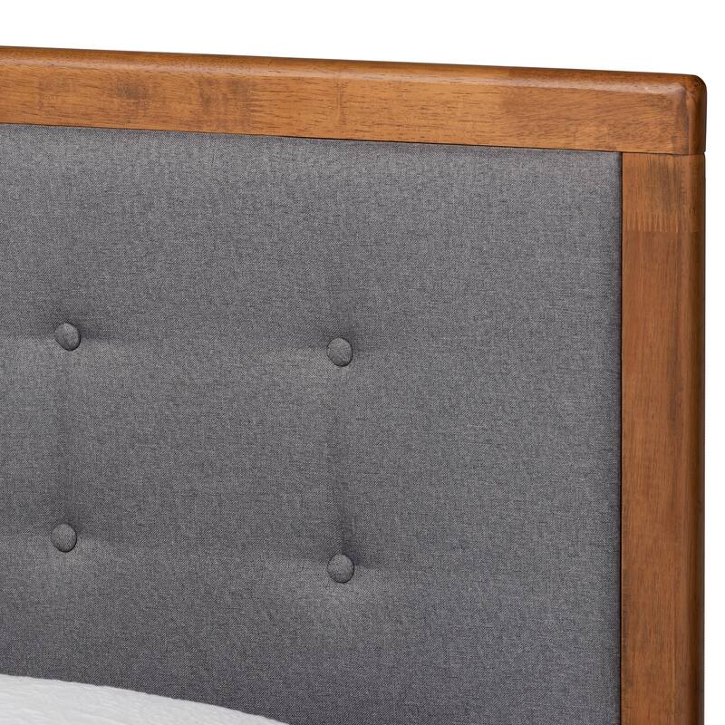 Greta Mid-Century Modern Twin Size Platform Bed