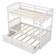 preview thumbnail 29 of 30, Modern Twin Over Twin Bunk Bed With Trundle And Drawers,Sturdy Frame for Bedroom