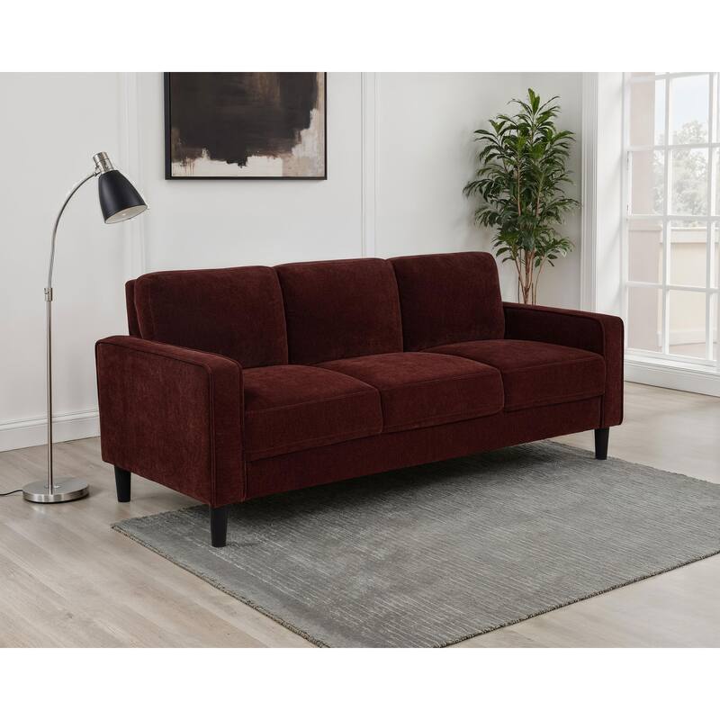 Ruth 77-inch Fabric Upholstered Track Arm Sofa