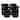 Homz 18 Gallon Plastic Utility Storage Bucket Tub w/ Rope Handles, Black, 8 Pack