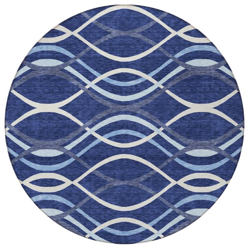 HomeRoots Abstract Transitional Rectangle Outdoor Rug