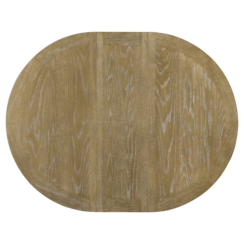 54'' Farmhouse Oval Extendable Dining Table
