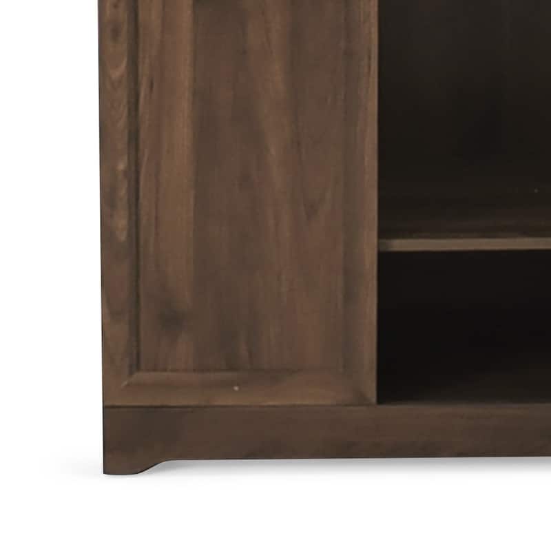 2-Door Wardrobe with Hanging Rods and Shelves - Spacious Bedroom Armoire Clothes Storage Cabinet, Folding Area and Hanging Area