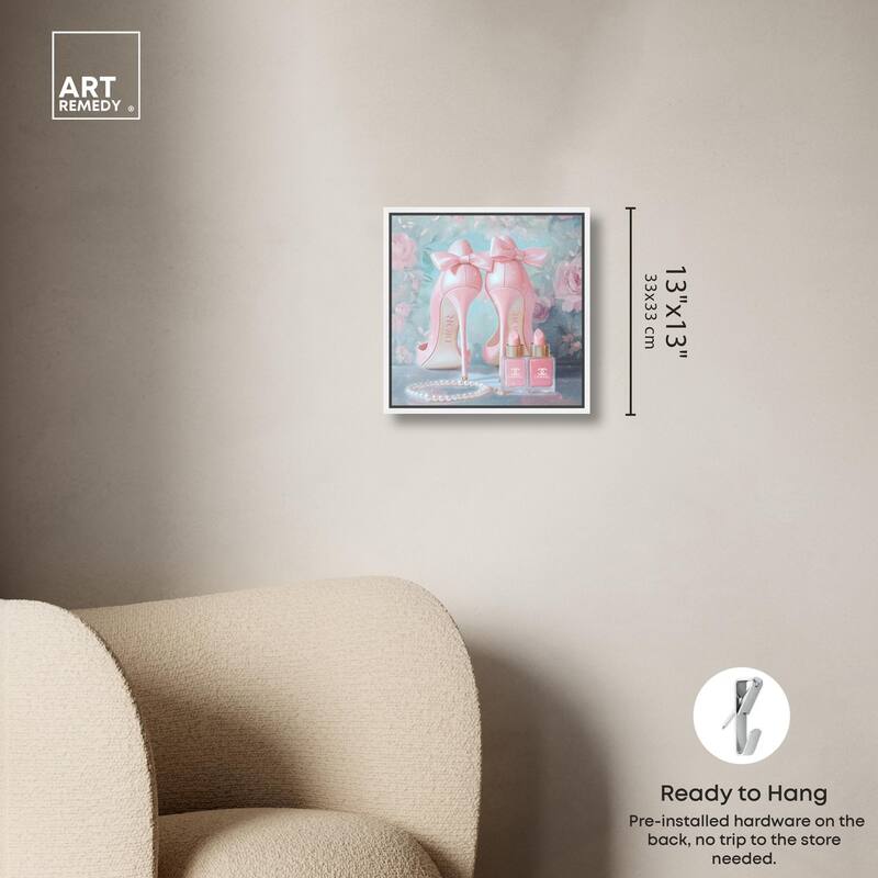 Love Dainty Heels Canvas by Art Remedy