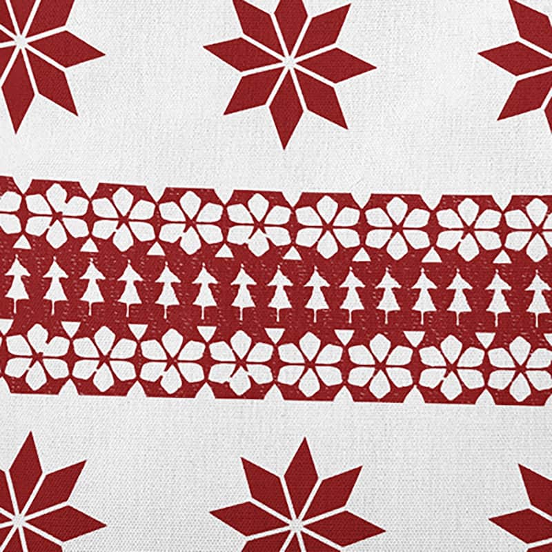 Poinsettia Charm Accent Pillow