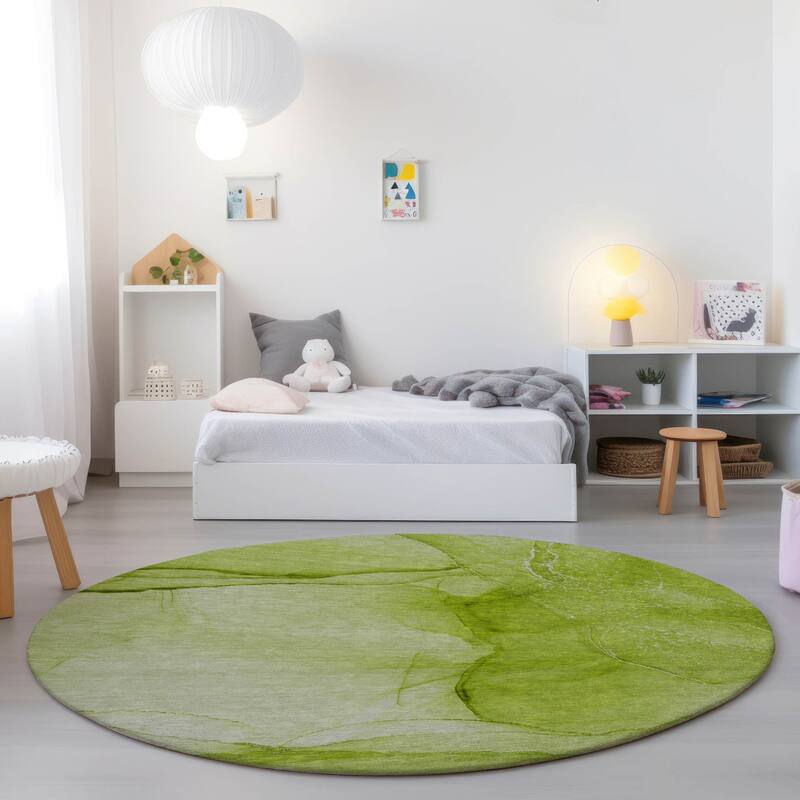 Allus Artistic Abstract Weather Resistant Timeless Fusion Outdoor Rug