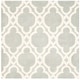 preview thumbnail 10 of 40, SAFAVIEH Handmade Chatham Chessie Modern Wool Rug 5' Square - Grey/Ivory - Square