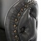 preview thumbnail 18 of 47, Modern PU Upholstered Bar Stools Set of 2, Adjustable Seat Height Swivel Bar Chair, Tufted Backrest Rivet Decorative Bar Stool
