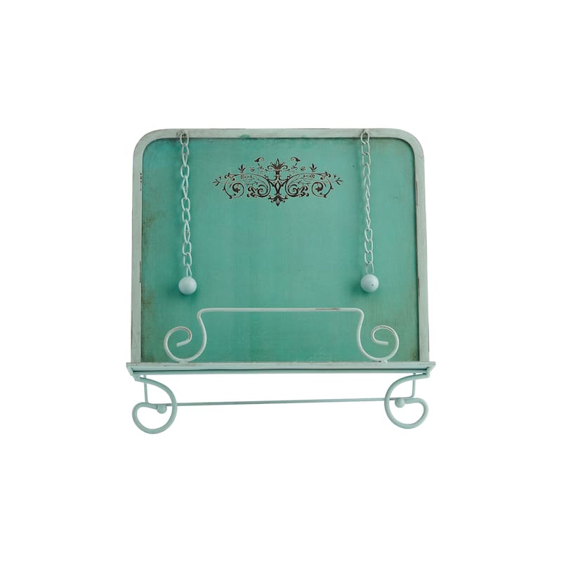 Metal Cookbook Holder, Blue