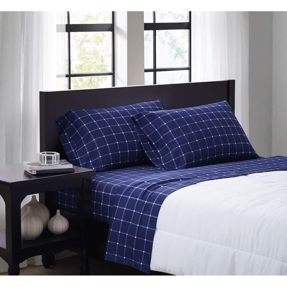 Truly Soft Tattersall 4 Piece Sheet Set