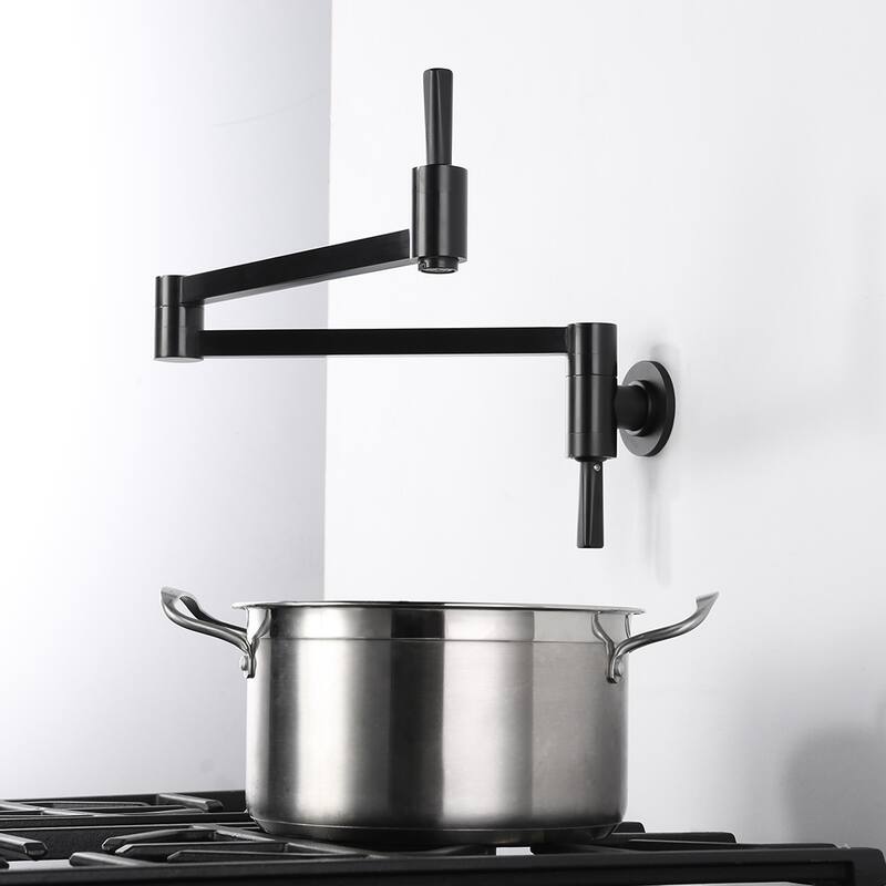 WOWOW Wall Mount Pot Filler Kitchen Faucet