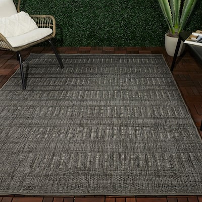 Jarrett Flatweave Stripe Indoor/Outdoor Area Rug