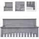preview thumbnail 4 of 8, Evolur Santa Fe Storm Grey 5-in-1 Convertible Crib