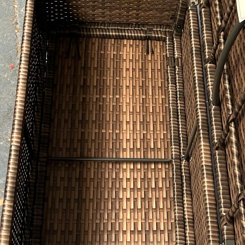 Simple Storage Bench with Rattan Decoration Entryway Bench, Upholstered Seat Window Bench Decorative Bench with Handles