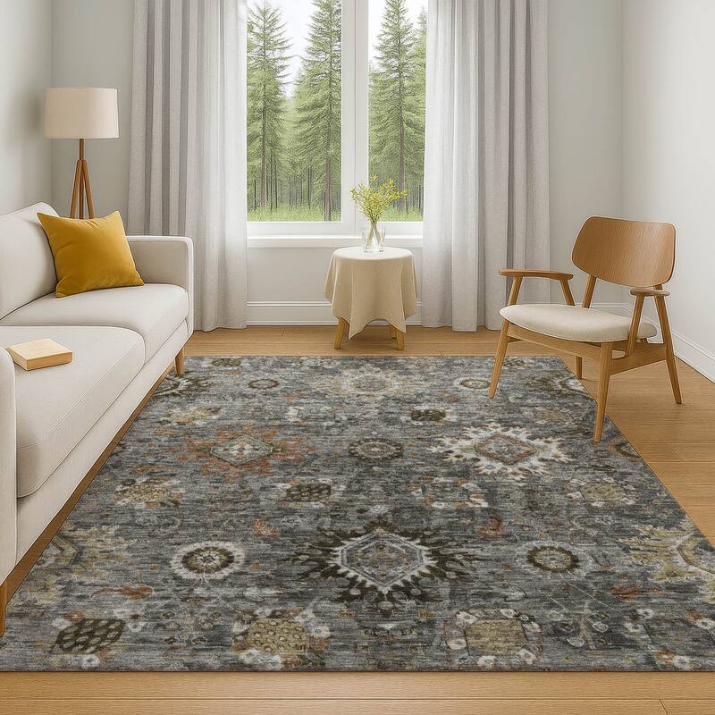 Premium Washable Super Soft Traditional Kashan Mayfield Rug