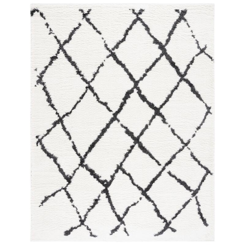 SAFAVIEH Berber Shag Toyo Light Grey/Cream Rug