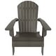 preview thumbnail 57 of 85, Vineyard HIPS Outdoor Folding Eco-Friendly All Weather Seashell Adirondack Chairs (12-Piece Conversation Set)