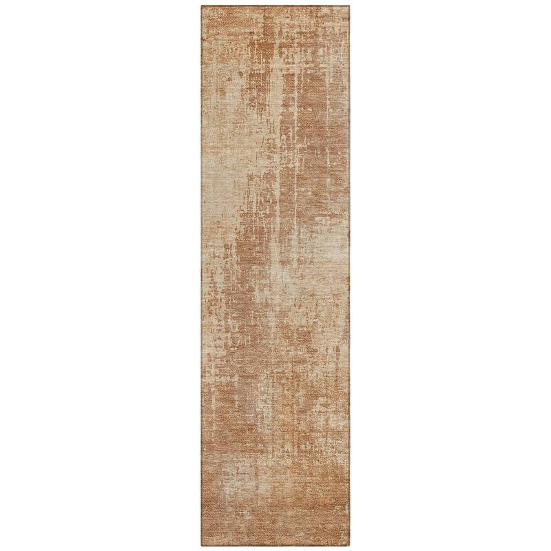 Machine Washable Indoor/ Outdoor Chantille Abstract Ombre Rug