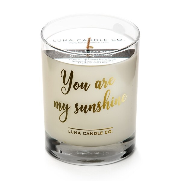Fresh Lemon Aromatherapy Soy Candle, Low Smoke, Long Burn