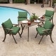 preview thumbnail 36 of 46, Arden Selections Leala Texture 21-inch Square Patio Chair Cushion Set
