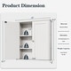 preview thumbnail 48 of 54, Futzca Bathroom Cabinet Wall Mounted, Storage Cabinet with Doors and Shelves