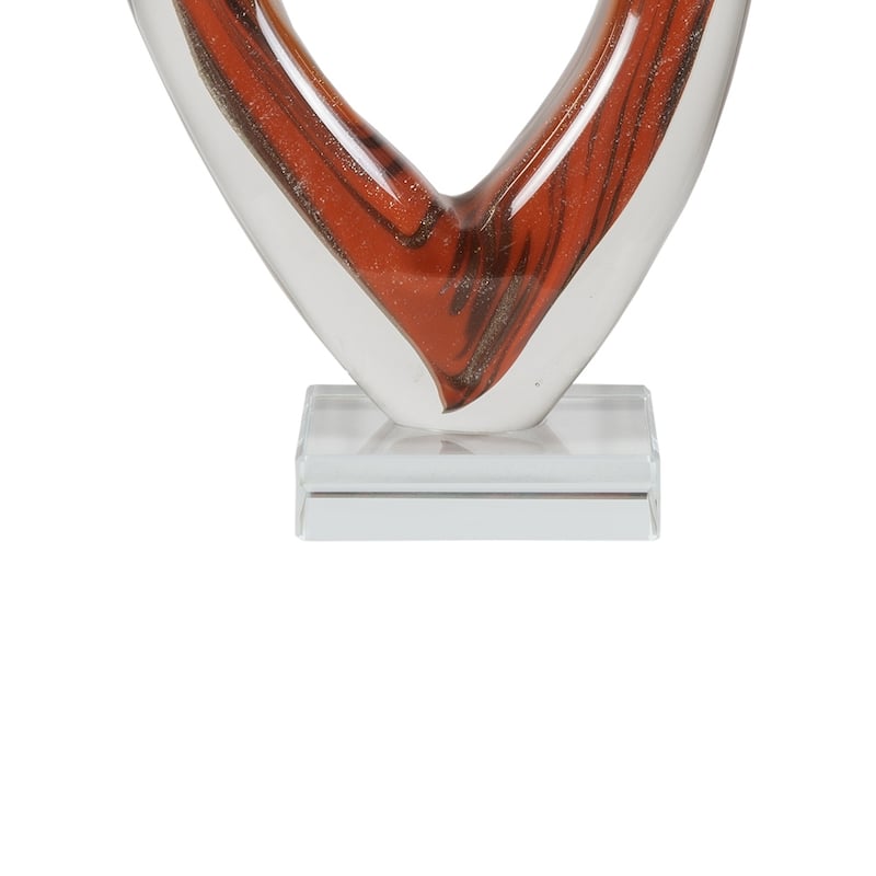 Rossa Heart Handcrafted Art Glass Figurine