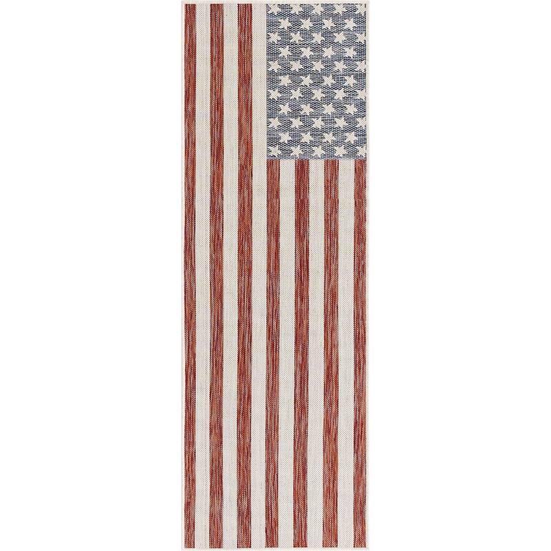 Outdoor Zrand Collection Area Rug - Red - 2'x6'